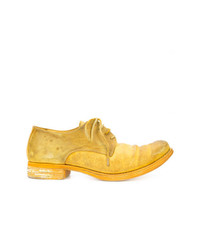 Chaussures derby en cuir jaunes A Diciannoveventitre