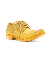 Chaussures derby en cuir jaunes A Diciannoveventitre