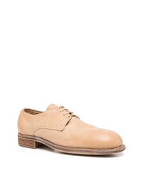 Chaussures derby en cuir marron clair Guidi