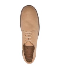 Chaussures derby en cuir marron clair Guidi