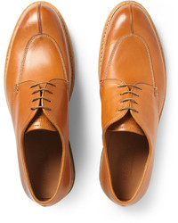 Chaussures derby en cuir marron clair