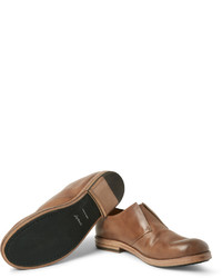 Chaussures derby en cuir marron clair Marsèll