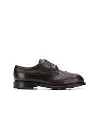 Chaussures derby en cuir marron foncé Church's