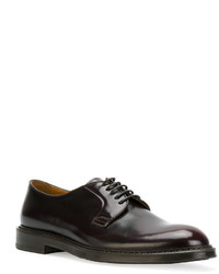 Chaussures derby en cuir marron foncé Doucal's