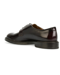 Chaussures derby en cuir marron foncé Doucal's