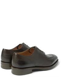 Chaussures derby en cuir marron foncé Edward Green