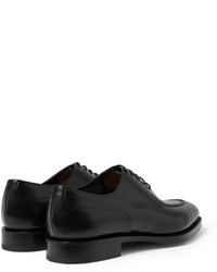 Chaussures derby en cuir marron foncé Edward Green