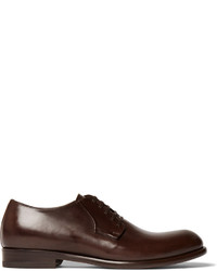 Chaussures derby en cuir marron foncé Harry's of London