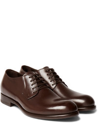 Chaussures derby en cuir marron foncé Harry's of London