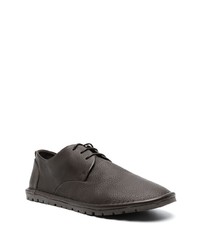 Chaussures derby en cuir marron foncé Marsèll