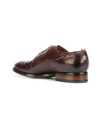 Chaussures derby en cuir marron foncé Officine Creative