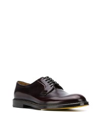 Chaussures derby en cuir marron foncé Doucal's