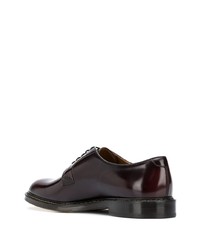 Chaussures derby en cuir marron foncé Doucal's