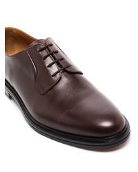 Chaussures derby en cuir marron foncé Common Projects