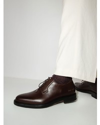 Chaussures derby en cuir marron foncé Common Projects