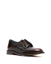 Chaussures derby en cuir marron foncé Tricker's