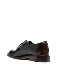 Chaussures derby en cuir marron foncé Tricker's