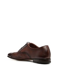 Chaussures derby en cuir marron foncé Henderson Baracco