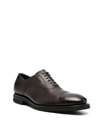 Chaussures derby en cuir marron foncé Henderson Baracco