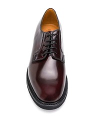 Chaussures derby en cuir marron foncé Berwick Shoes