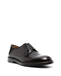 Chaussures derby en cuir marron foncé Doucal's