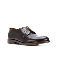 Chaussures derby en cuir marron foncé Doucal's