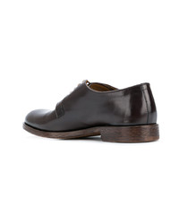 Chaussures derby en cuir marron foncé Doucal's