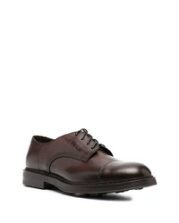 Chaussures derby en cuir marron foncé Doucal's