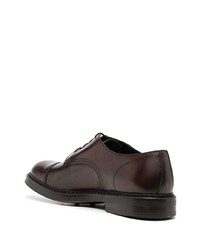 Chaussures derby en cuir marron foncé Doucal's