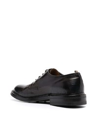 Chaussures derby en cuir marron foncé Officine Creative