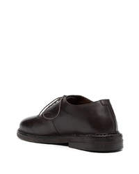 Chaussures derby en cuir marron foncé Marsèll