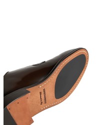 Chaussures derby en cuir marron foncé DSQUARED2