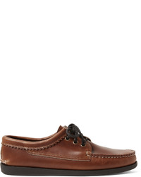 Chaussures derby en cuir marron foncé Quoddy