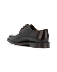 Chaussures derby en cuir marron foncé Church's