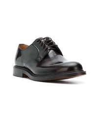 Chaussures derby en cuir marron foncé Church's