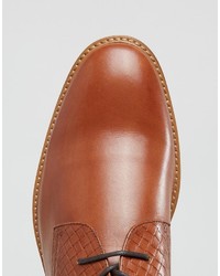 Chaussures derby en cuir marron foncé Aldo