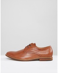 Chaussures derby en cuir marron foncé Aldo