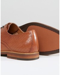 Chaussures derby en cuir marron foncé Aldo