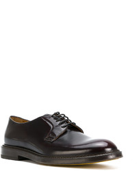 Chaussures derby en cuir marron foncé Doucal's