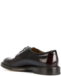 Chaussures derby en cuir marron foncé Doucal's