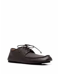 Chaussures derby en cuir marron foncé Marsèll