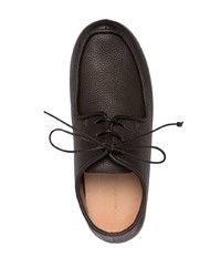 Chaussures derby en cuir marron foncé Marsèll