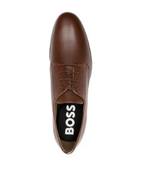 Chaussures derby en cuir marron BOSS