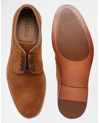 Chaussures derby en cuir marron Aldo