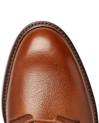 Chaussures derby en cuir marron George Cleverley