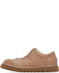 Chaussures derby en cuir marron Marsèll