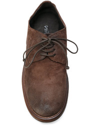 Chaussures derby en cuir marron Marsèll