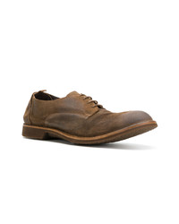 Chaussures derby en cuir marron Pantanetti