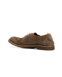 Chaussures derby en cuir marron Pantanetti