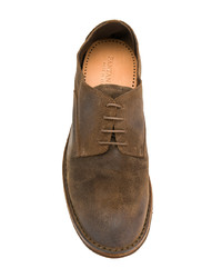 Chaussures derby en cuir marron Pantanetti